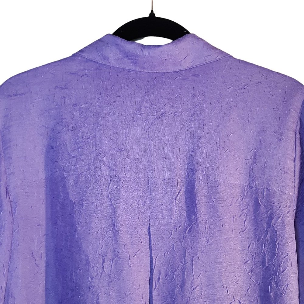 Crepe Textured Button Down Top - image 8